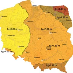 Głębokość fundamentu: Ile metrów kopać? Mapa stref mrozu