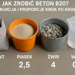 Proporcje betonu B20, B25: Przepis na trwały beton bez błędów