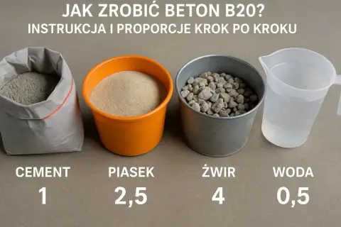 Proporcje betonu B20, B25: Przepis na trwały beton bez błędów