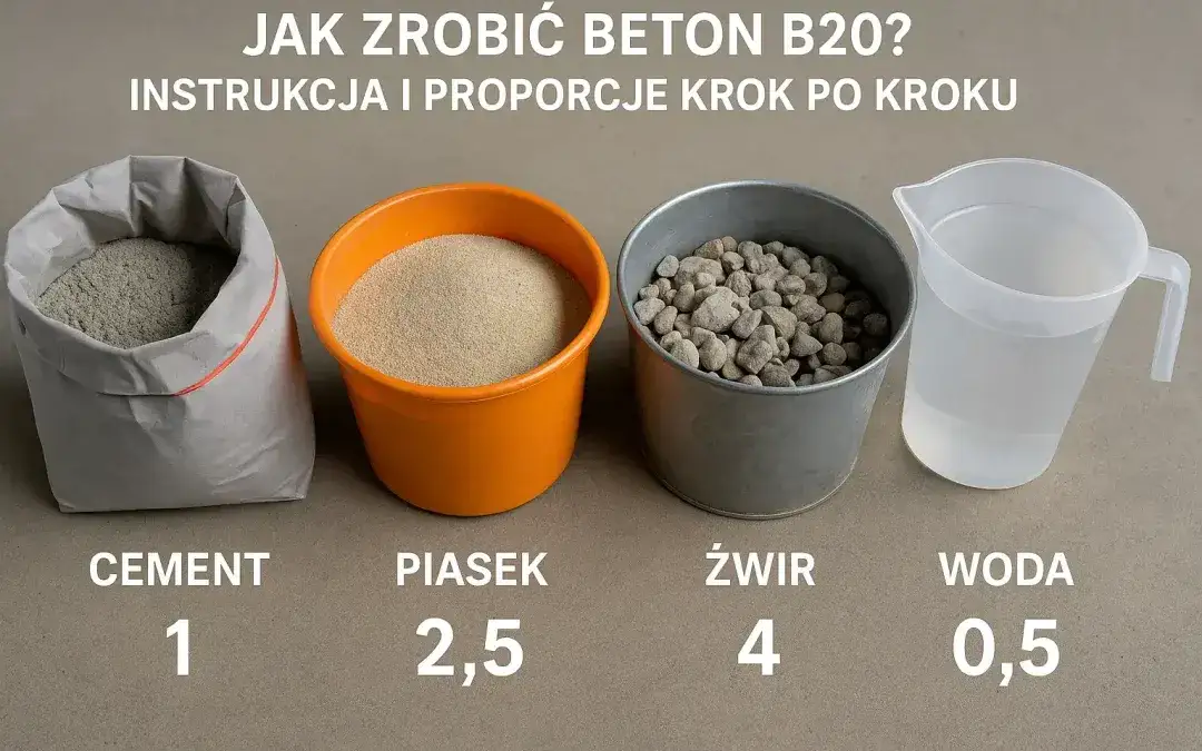 Proporcje betonu B20, B25: Przepis na trwały beton bez błędów